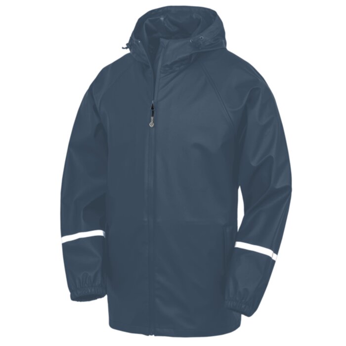 Result Genuine Recycled Prism PU Waterproof Jacket With Reflective Bands and Recycled Backing R915X Prism PU Waterproof Jacket With Reflective Bands and Recycled Backing Thumbnail