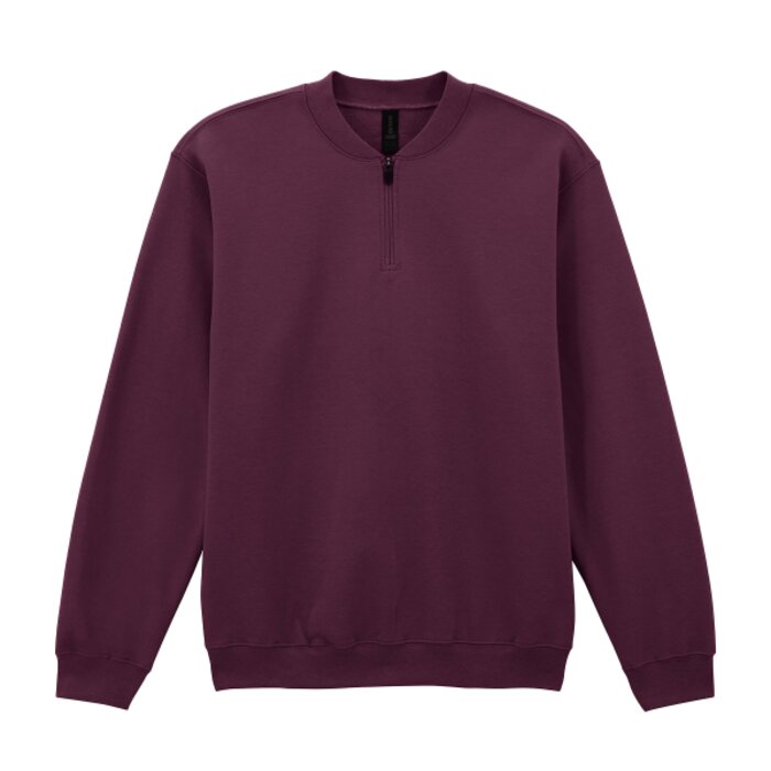 Softstyle™ midweight adult fleece 1/4-zip sweatshirt Thumbnail