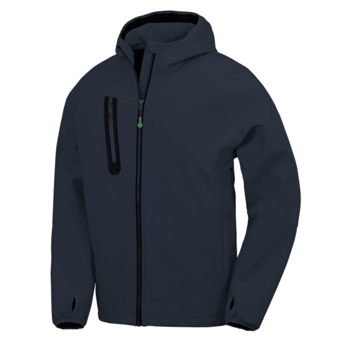 3-layer recycled printable casual hooded softshell Thumbnail