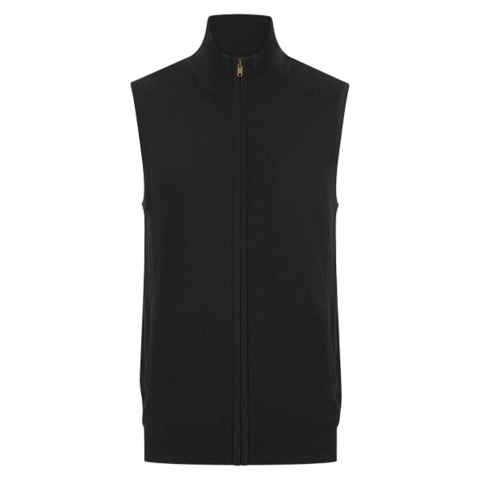 Henbury MENS SLEEVELESS ZIP JUMPER HB711M MENS SLEEVELESS ZIP JUMPER Thumbnail