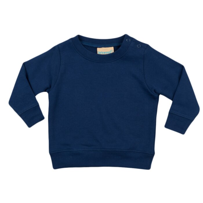 Larkwood Crew neck sweatshirt with shoulder poppers LW06T Crew neck sweatshirt with shoulder poppers Thumbnail
