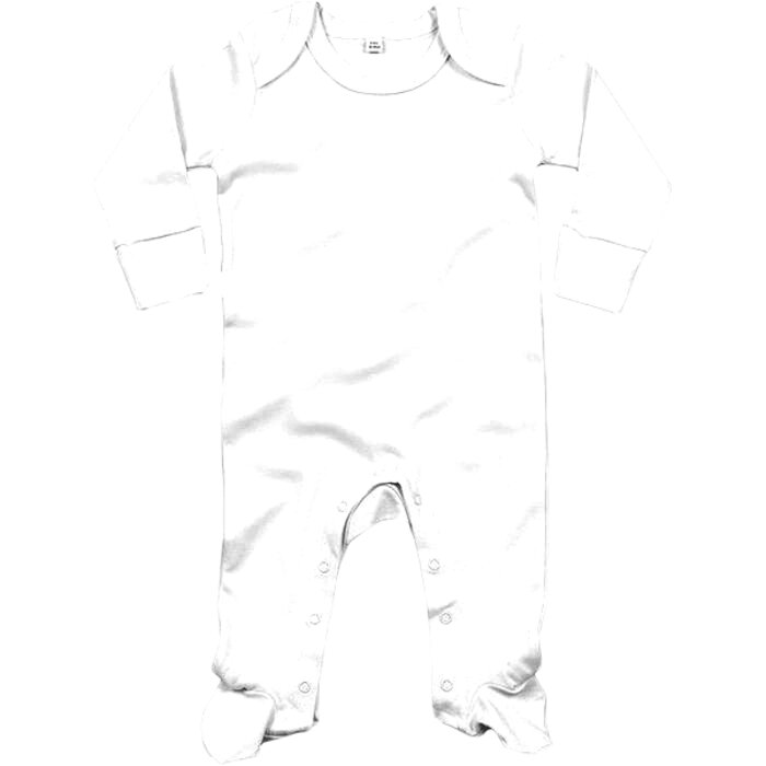 Babybugz Baby Sleepsuit with Scratch Mitts BZ35 Baby Sleepsuit with Scratch Mitts Thumbnail