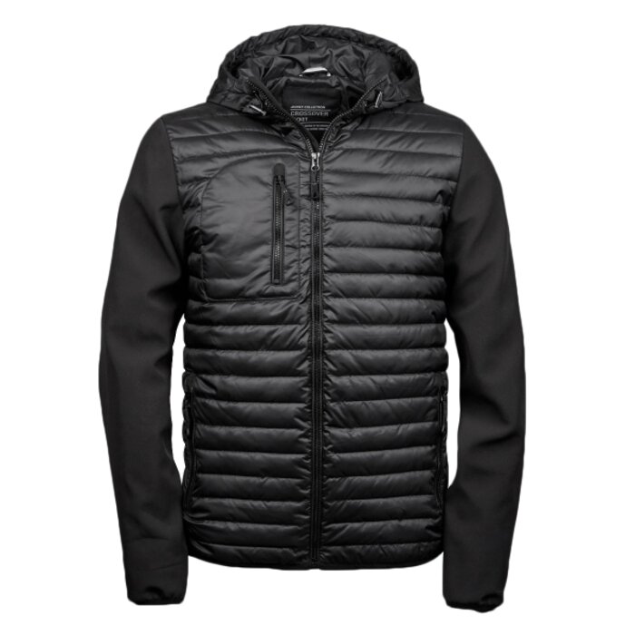 Men's Hooded Crossover Jacket Thumbnail