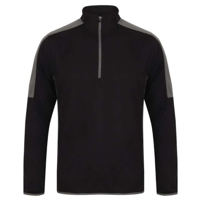 Finden + Hales Contrast Zip Neck Midlayer Top Thumbnail