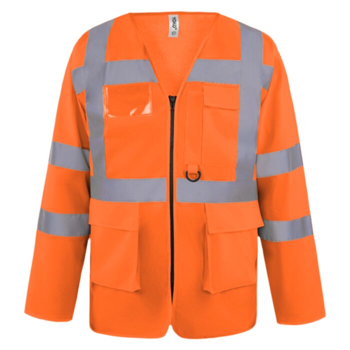 Yoko Hi-Vis Executive Long Sleeve Waistcoat Thumbnail