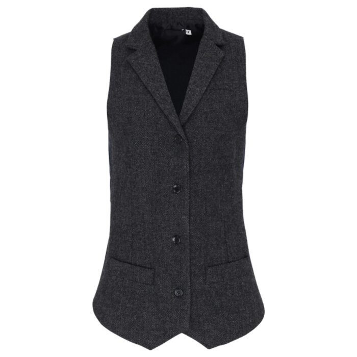 Premier Premier Ladies Herringbone Waistcoat PR626 Premier Ladies Herringbone Waistcoat Thumbnail
