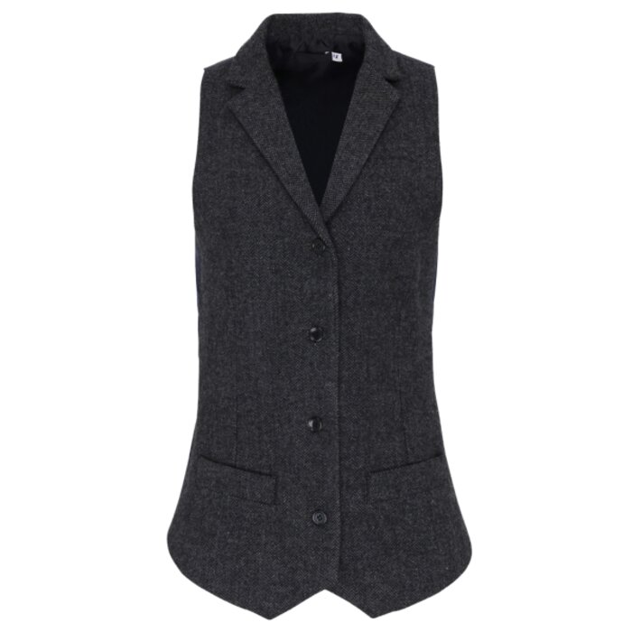 Women's herringbone waistcoat Thumbnail