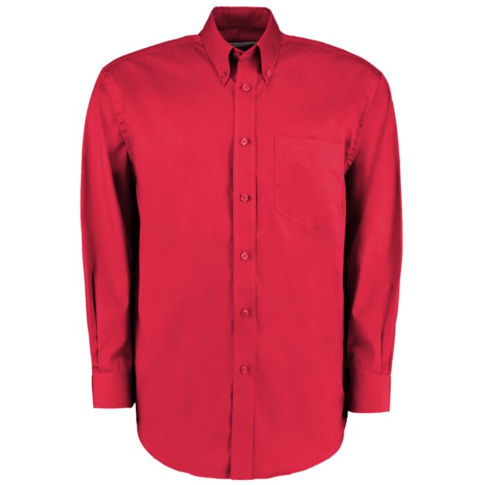 Kustom Kit Premium Long Sleeve Classic Fit Oxford Shirt Thumbnail