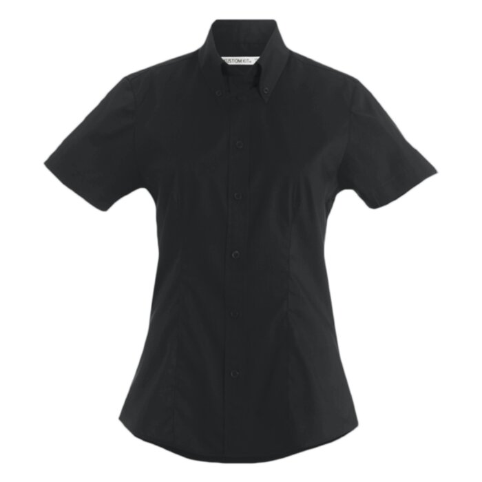 Kustom Kit Ladies Premium Short Sleeve Tailored Oxford Shirt Thumbnail