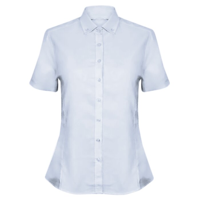 Women's modern short sleeve Oxford shirt Thumbnail