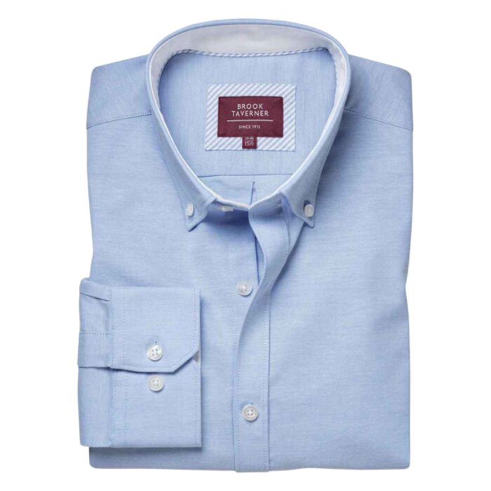Brook Taverner Lawrence Long Shirt Stretch Oxford Shirt Thumbnail