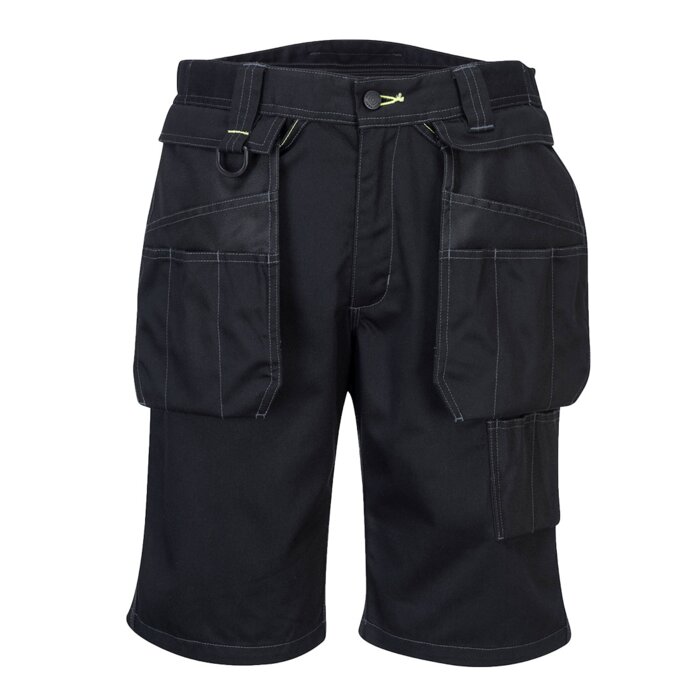 Portwest Portwest PW3 Holster Work Shorts Black PW345 Portwest PW3 Holster Work Shorts Black Thumbnail