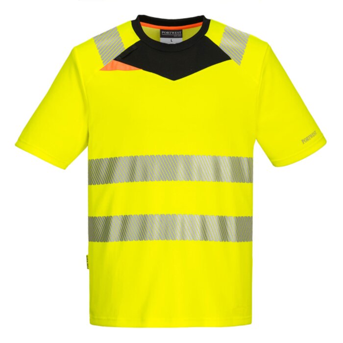Portwest Portwest DX4 Hi-Vis T-Shirt S/S Orange/Black DX413 Portwest DX4 Hi-Vis T-Shirt S/S Orange/Black Thumbnail