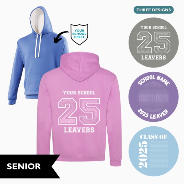 Contrast Leavers' Hoodie (Senior) Thumbnail