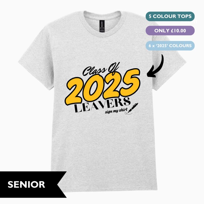 Gildan Sign Me Leavers' T-Shirt (Senior) GD005-LVR Sign Me Leavers' T-Shirt (Senior) Thumbnail