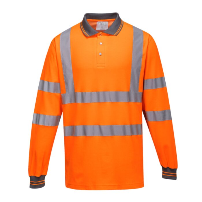 Portwest Hi-Vis Cotton Comfort Polo Shirt L/S S271 Hi-Vis Cotton Comfort Polo Shirt L/S Thumbnail