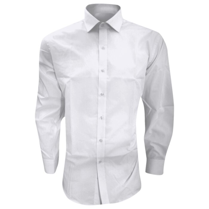 Brook Taverner Alba Long Sleeve Slim Fit Poplin Shirt Thumbnail