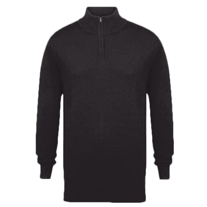 Henbury Zip Neck Sweater Thumbnail