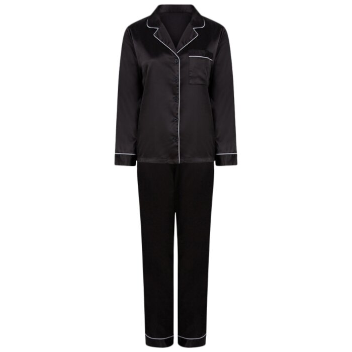 Women's satin long pyjamas Thumbnail