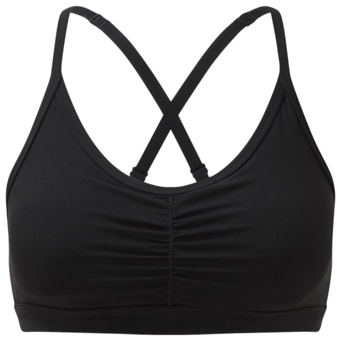 Women's TriDri® ruched sports bra (medium impact) Thumbnail