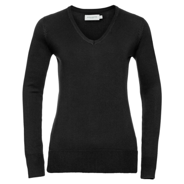 LADIES V-NECK KNITTED PULLOVER Thumbnail