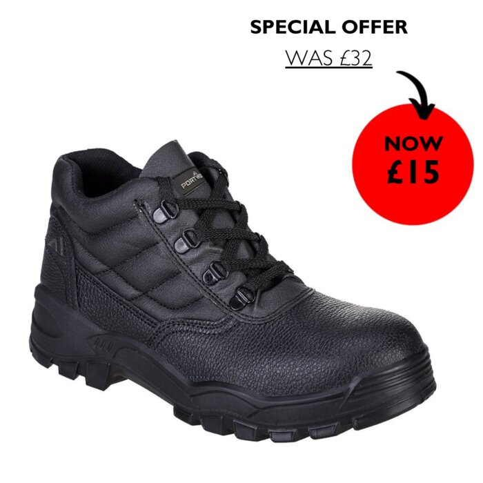 Portwest Steel Split Leather Mid Boot  Thumbnail