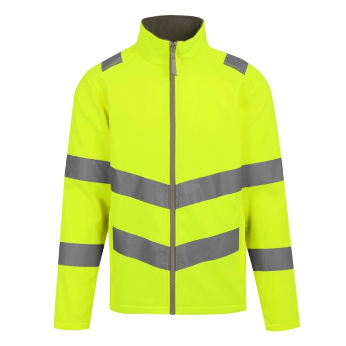 Hi-Vis Pro Contract Ablaze 2 Layer Softshell Jacket (Class 3) Thumbnail