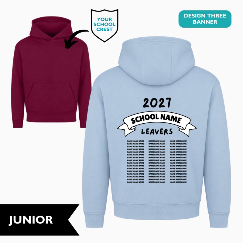Banner Design Leavers' Hoodie (Junior) Thumbnail