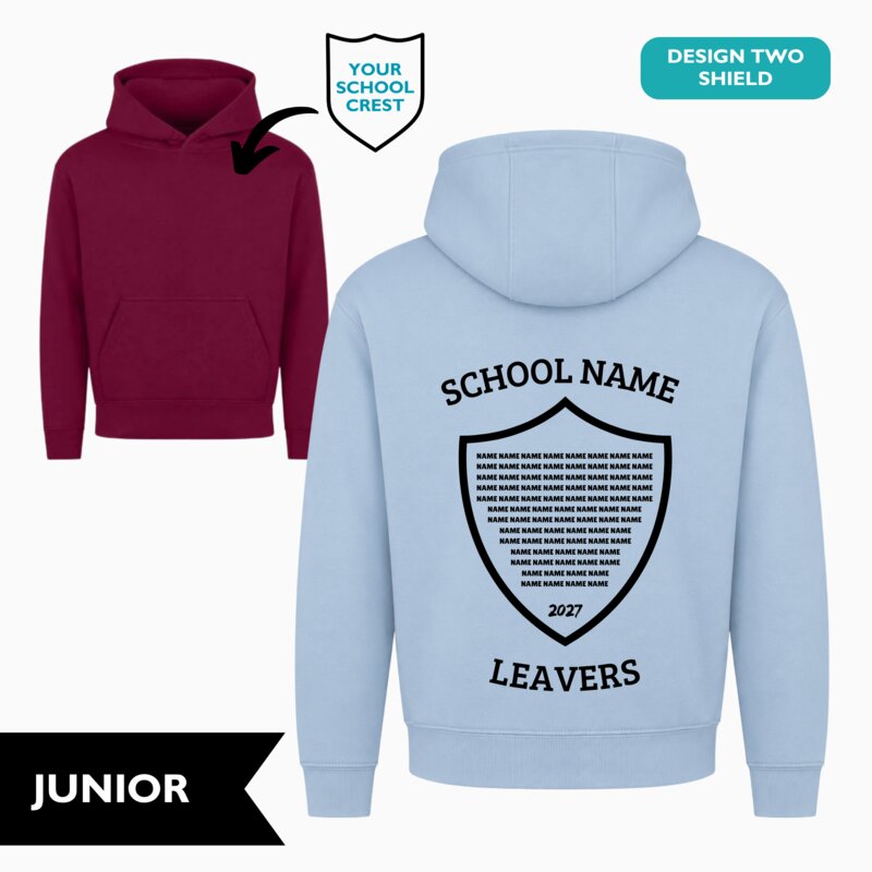 Shield Design Leavers' Hoodie (Junior) Thumbnail